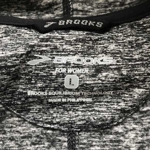 BROOKS Running Zip up hoodie jacket / top Size L - Picture 8 of 11